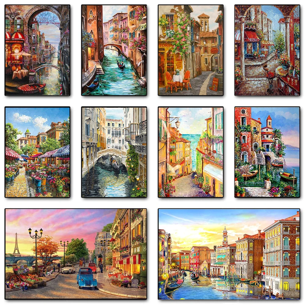 Photography Hobby - Pintura en lienzo de paisaje callejero
