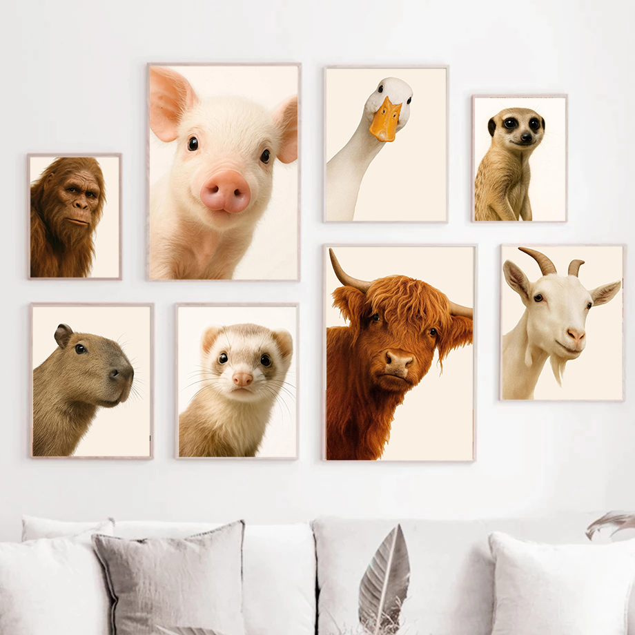 Photography Interest - Pintura en lienzo sin marco, animales