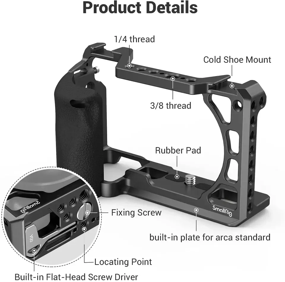 2026 Jaula para cámara DSLR Sm - Camera Cold Shoe reseña y precio