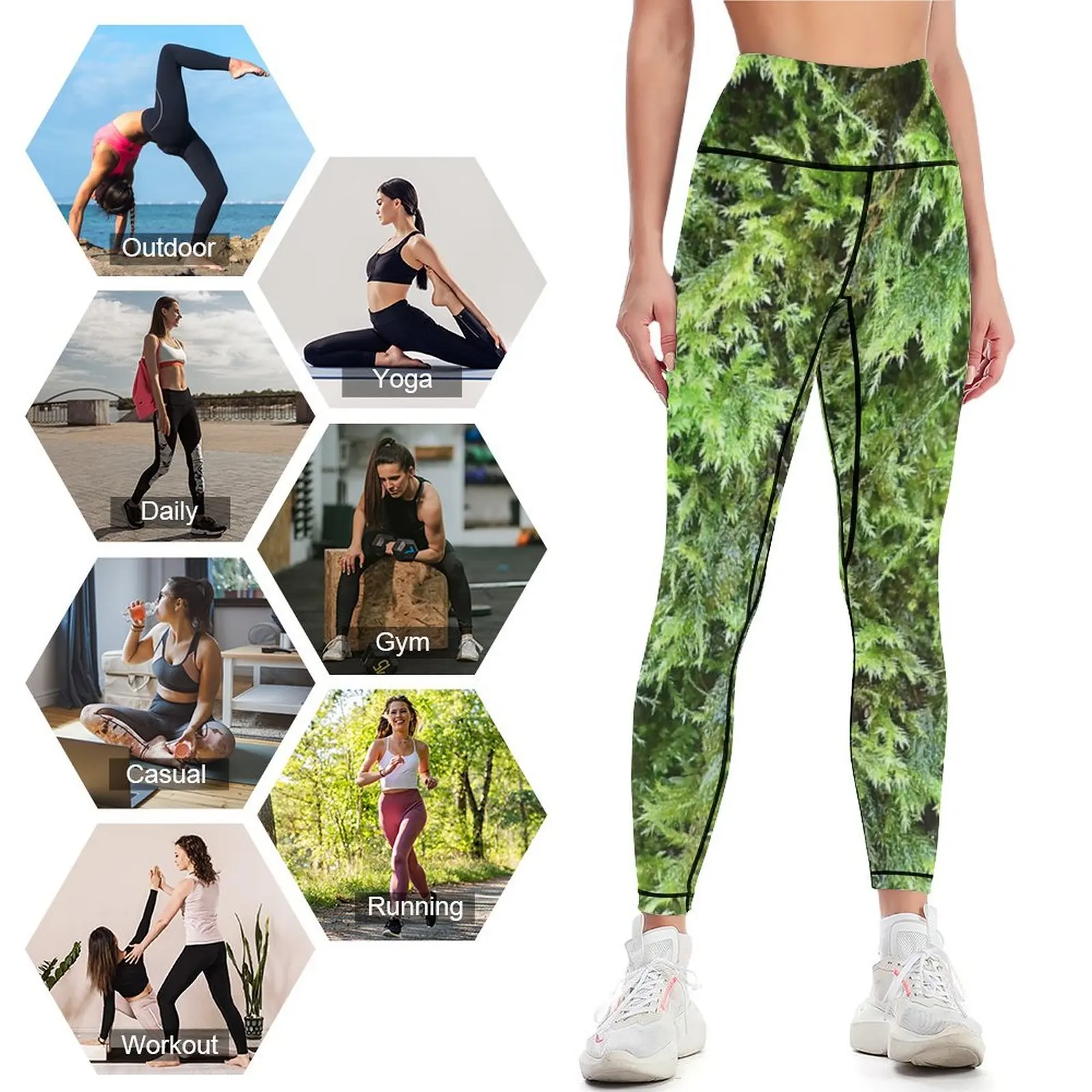 Fotografía de musgo 1 Leggings - Photography Yoga reseña y precio