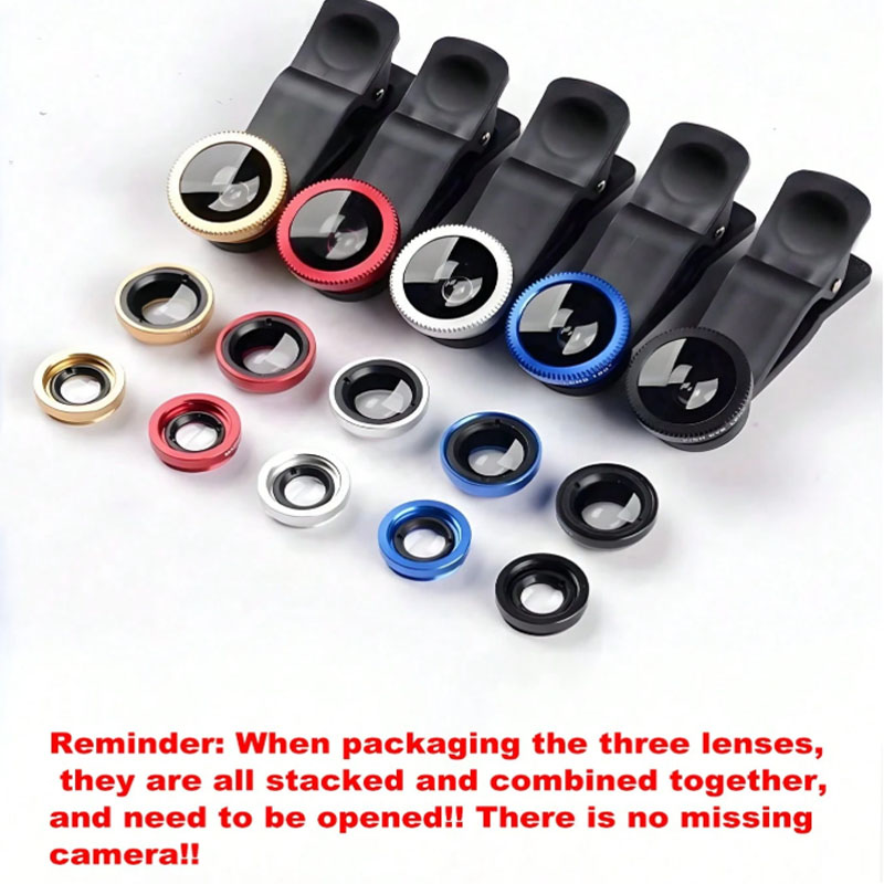 1PC Lente Ojo de Pez 3 en 1 pa - Photography Interest reseña y precio