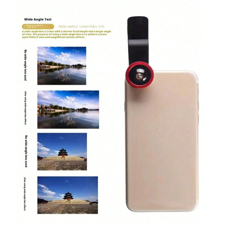 1PC Lente Ojo de Pez 3 en 1 pa - Photography Interest reseña y precio