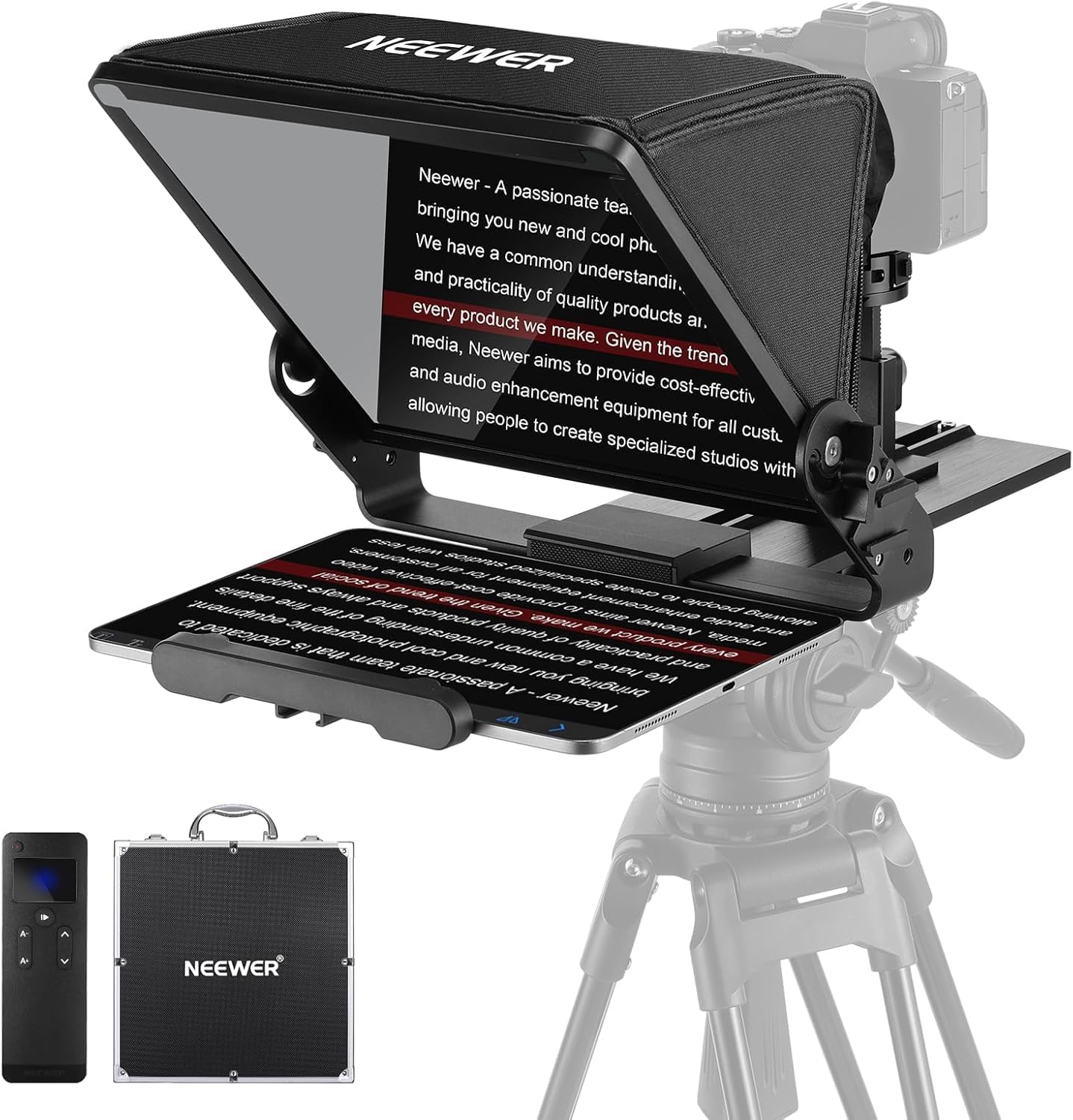 Teleprompter para tabletas iPa - Camera Cold Shoe reseña y precio