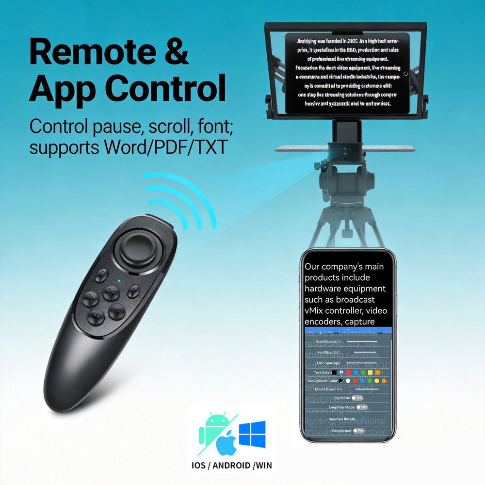 Nuevo teleprompter profesional - Camera Cold Shoe reseña y precio