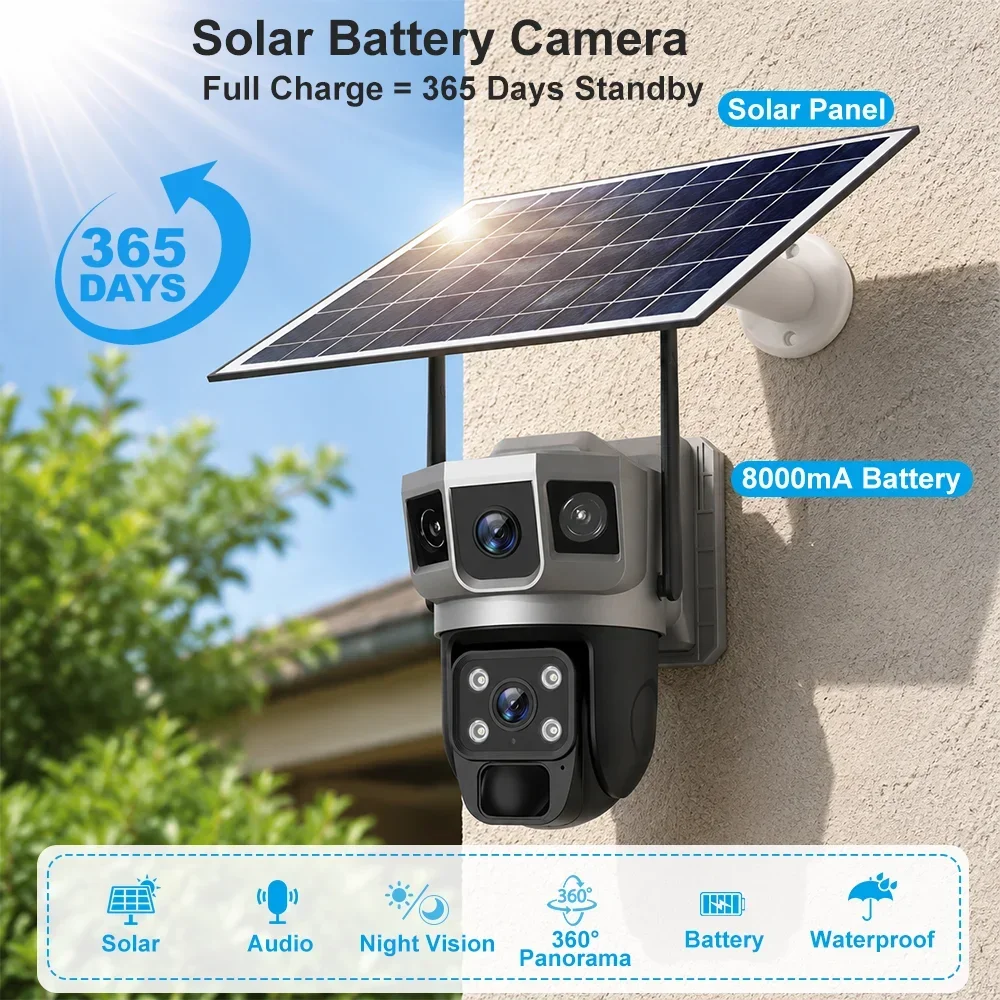 Cámara V380 4K con 3 Pantallas - Photography With Ai reseña y precio